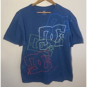 DC Shoes Skater T-Shirt Blue XL Multicolor graphic